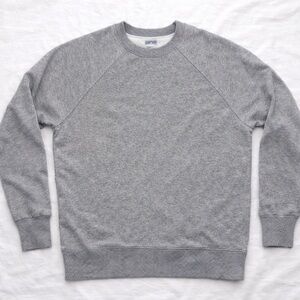 Aerie Gray Crewneck Sweatshirt Small Cozy Fleece Athleisure Lounge Pullover